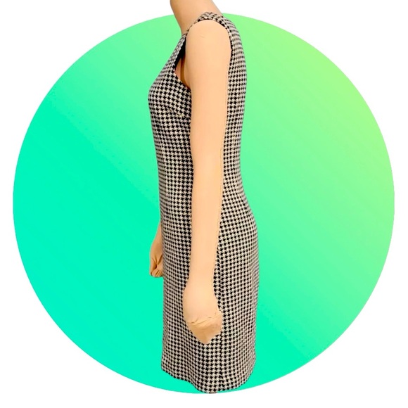 Ann Taylor houndstooth sheath dress in size 8. Fully lined. Like New - Picture 2 of 6